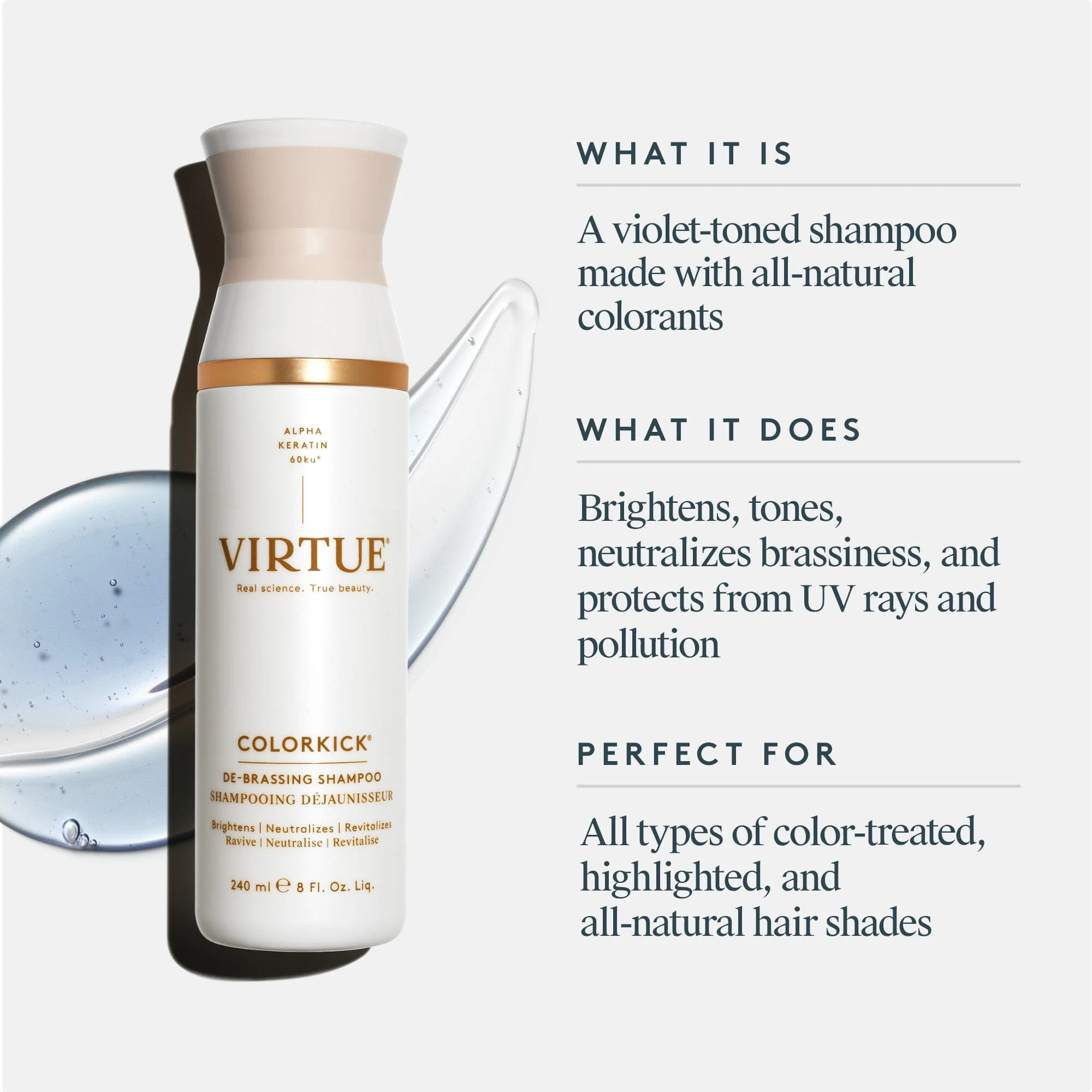 Virtue® COLORKICK® De-Brassing Shampoo - Image 3