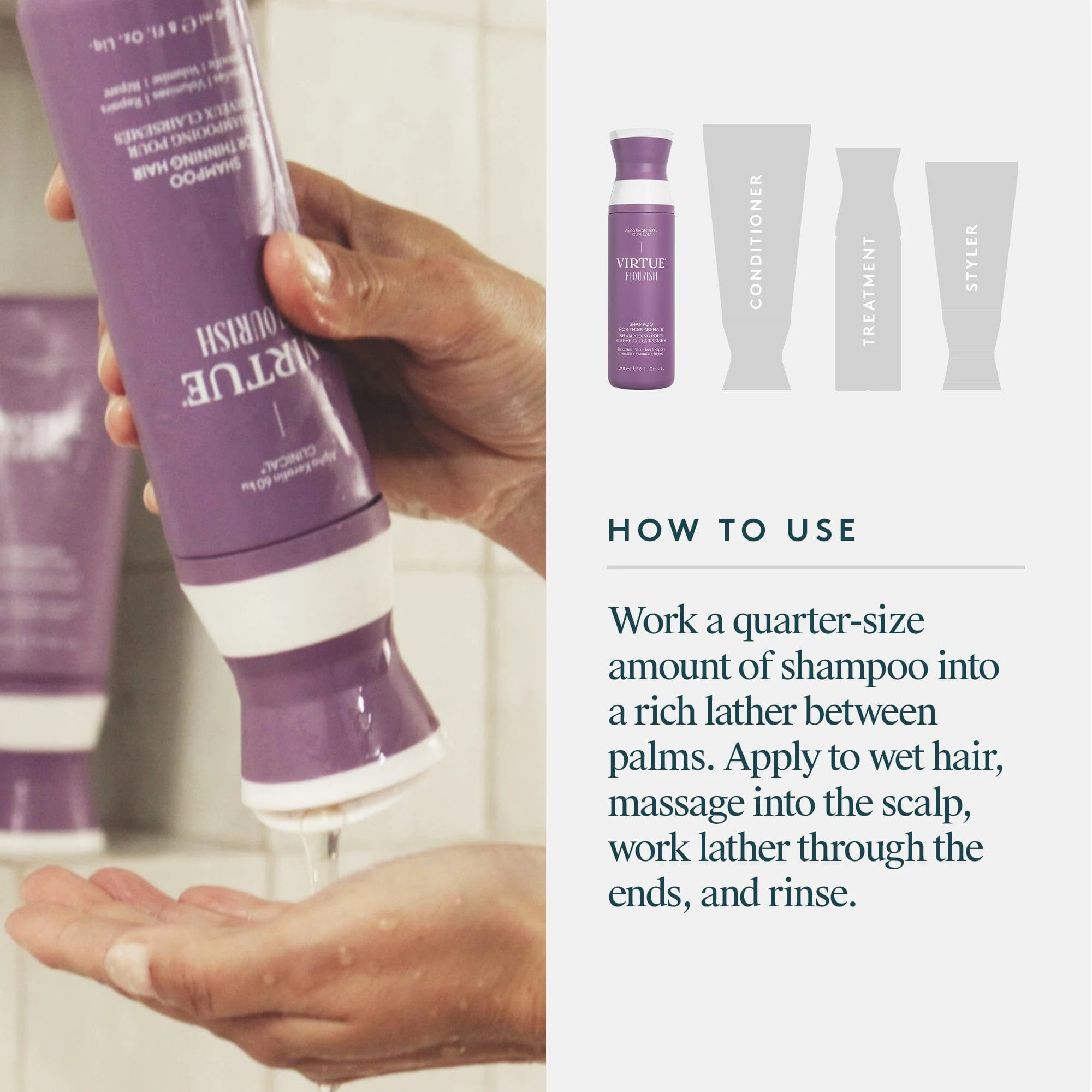 Virtue® Flourish Shampoo for Thinning Hair - Image 4